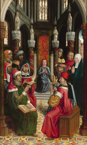 Christ among the Doctors, c.1495-1497 (oil on panel)
