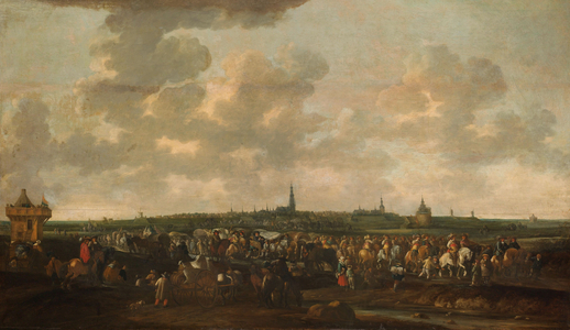 Departure of Spanish Occupation Troops from Breda, 1647 (oil on panel)