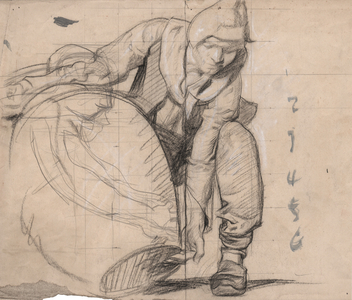 Study of Figure with Vessel, study for Venice Biennale 1905