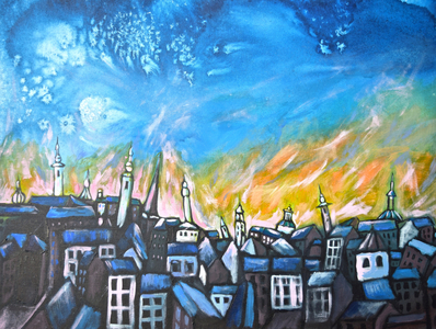 A New Day, 2015 (acrylic on canvas)