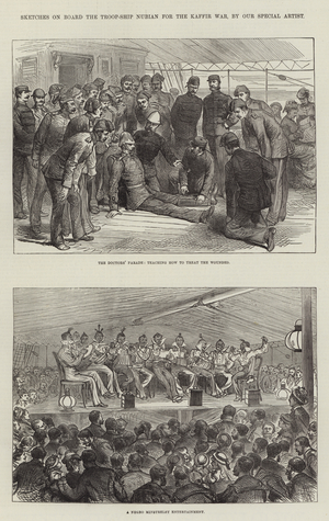 Sketches on Board the Troop-Ship Nubian for the Kaffir War (engraving)