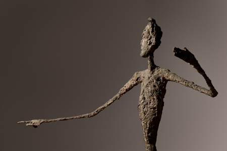 L'homme au doigt (Pointing Man), 1947 (bronze with patina)