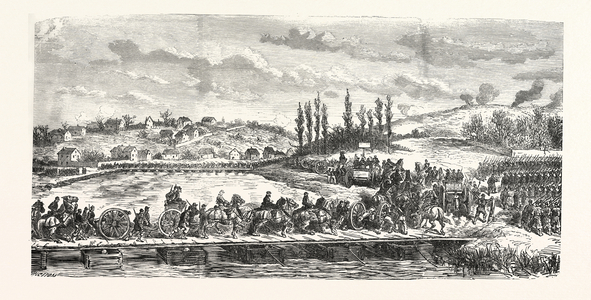 Franco-Prussian War: French Troops Under General Ducrot Cross the Marne on 30 November 1870, France
