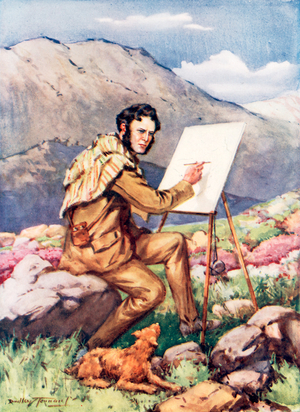 Landseer: The boy who could draw before he was six (colour litho)