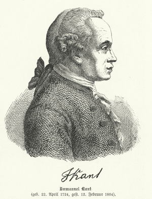 Immanuel Kant, 1880 (engraving)