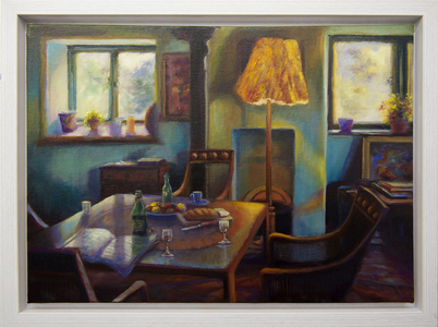 Monk's House II, 2016 (oil on canvas)Architecture, interior 16thC.