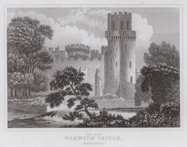 Guy's Tower, Warwick Castle, Warwickshire (engraving)