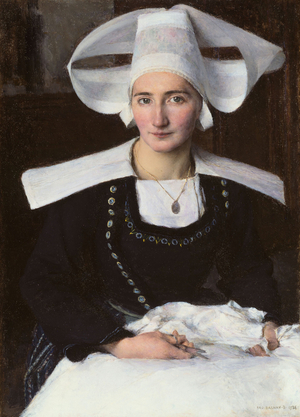 Woman from Brittany, 1886 (oil on canvas)