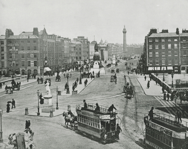 Sackville Street, Dublin (b/w photo)
