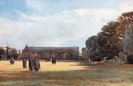 St John's College (colour litho)