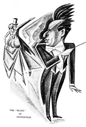 Bruno Walter caricature captioned: