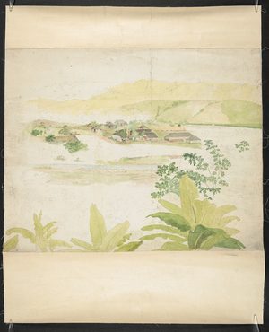 Watercolour drawing of the Lucky Valley Estate, Clarendon, Jamaica, 1808