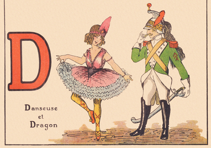 D for Dancer and Dragon, around 1920 (print)