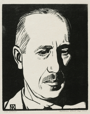Self-Portrait, 1947 (woodcut)