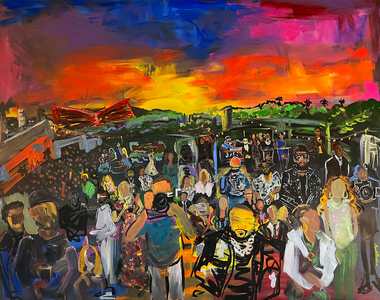 Our Music. Our Art. Our Culture. 2024 (Acrylic on Cotton)