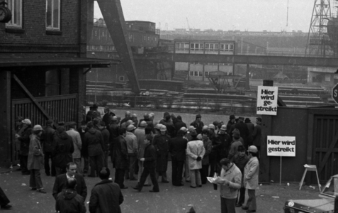 DEU, Germany, Bremen: The collective bargaining conflict ( strike) …, 1974 (photo)