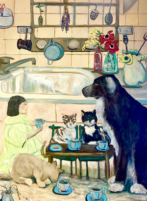 Antique Tea, 2016, (acrylic on canvas)