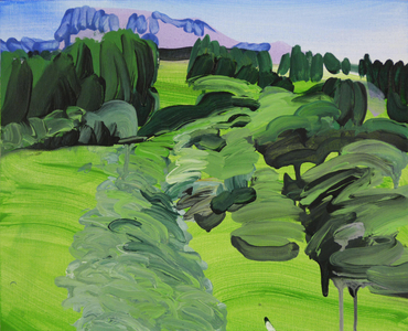 Leukerbad 1, 2012 (acrylic on canvas)