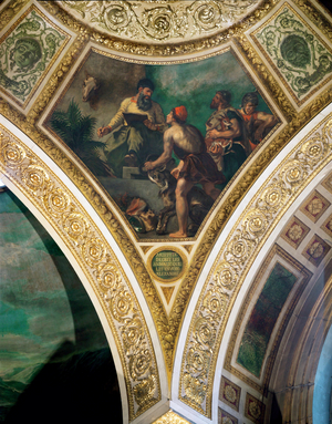 Frescos from the spandrels of the main hall of the Assemblee nationale (fresco)