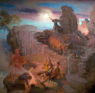 Highland Raiders, 1918 (oil on canvas)