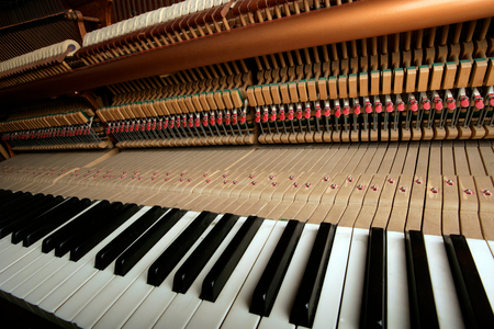 Interior of an upright