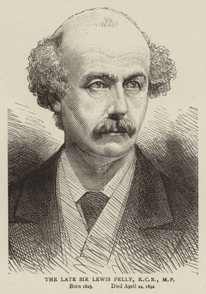 The Late Sir Lewis Pelly, KCB, MP (engraving)