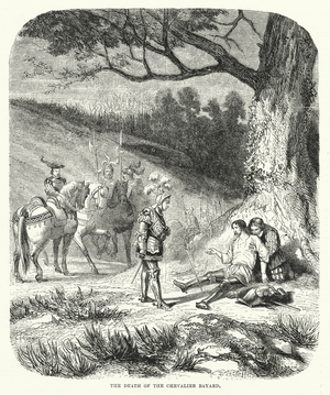 The death of the Chevalier Bayard (engraving)