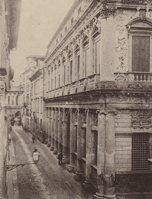 Palazzo Porto Barbarano, Vicenza (b/w photo)