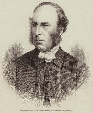 The Right Reverend J F Mackarness, DD, Bishop of Oxford (engraving)