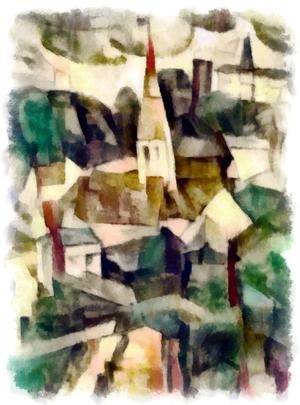 View (green) #26, 2016 (mixed media)