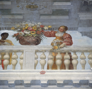 Baroque - Painting : Hall of the general assemblies - Detail - Palazzo Spada, Rome, Italy