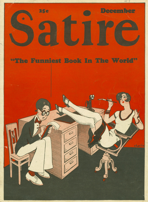 Satire Magazine Cover, USA, 1920s