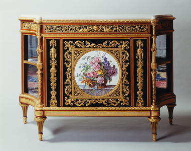 Cabinet c.1785-95 (mixed media on oak)