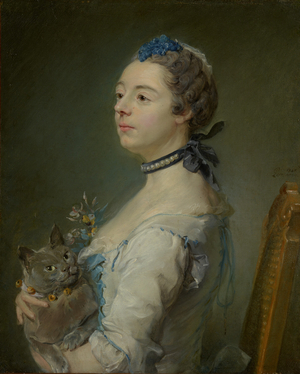 Magdaleine Pinceloup de la Grange, née de Parseval, 1747 (oil on canvas)