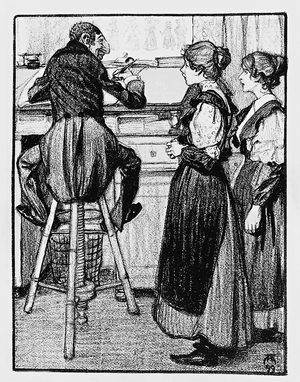 Anti-Semitic caricature 'Monsieur le directeur', 1899 (litho)