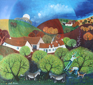 Dream Valley, 2017 (acrylics on paper)
