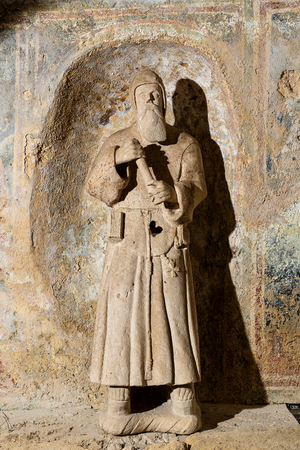 altamura, bari, puglia, italy, masseria iesce, statue of san francesco da paola