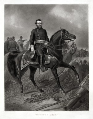 Ulysses S. Grant, after artwork by Christian Schussele 1863, published 1892 (print)