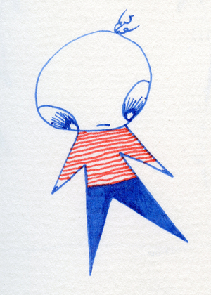 Little Jump, 2010, (felt tip on paper)