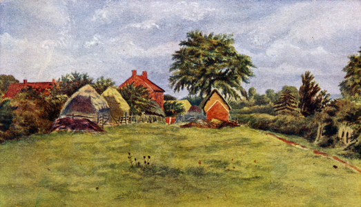 'The Chappells' cottage at Rolleston'   by Kate Greenaway