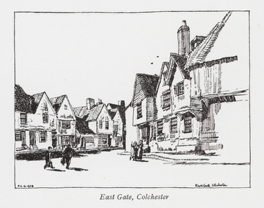 East Gate, Colchester (litho)