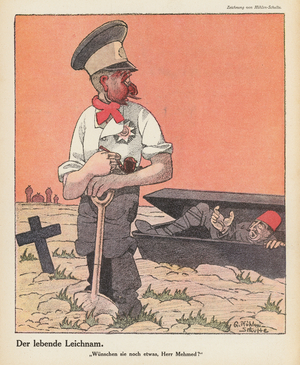 The living corpse (colour litho)