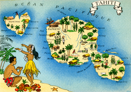 Tahiti,  c.1950 (illustration)