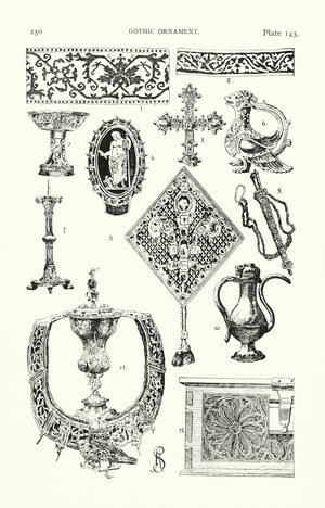 Gothic ornament (litho)