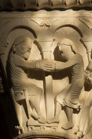 Isaac Blesses Jacob 12th Century (Sculpture)