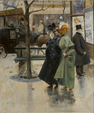 Sur les Boulevards, ca. 1895 (oil on canvas)