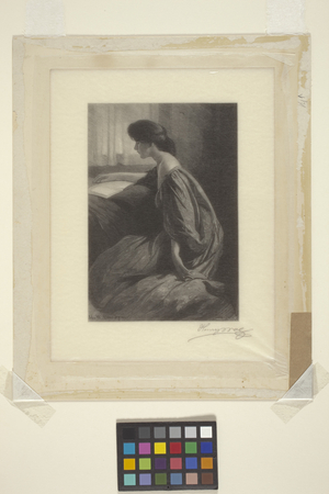 A Quiet Hour (wood engraving)