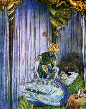 The Nightingale by Hans Christian Andersen (lithograph)