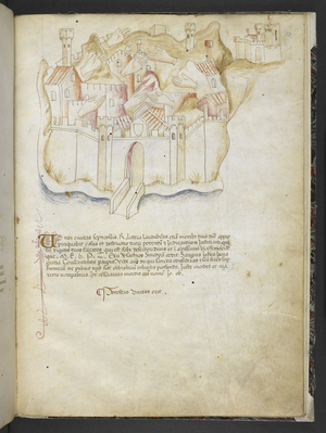 Add MS 15691 'Joachimi Abbatis de Curatio, et Anselmi, Episcopi Marsicani, Vaticinia xxx de Pontificibus Romanis; scil., a Nicolao III. ad Innocentium VIII', c.1500 (ink & colour on vellum)