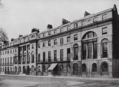 A Corner of Fitzroy Square, London (b/w photo)